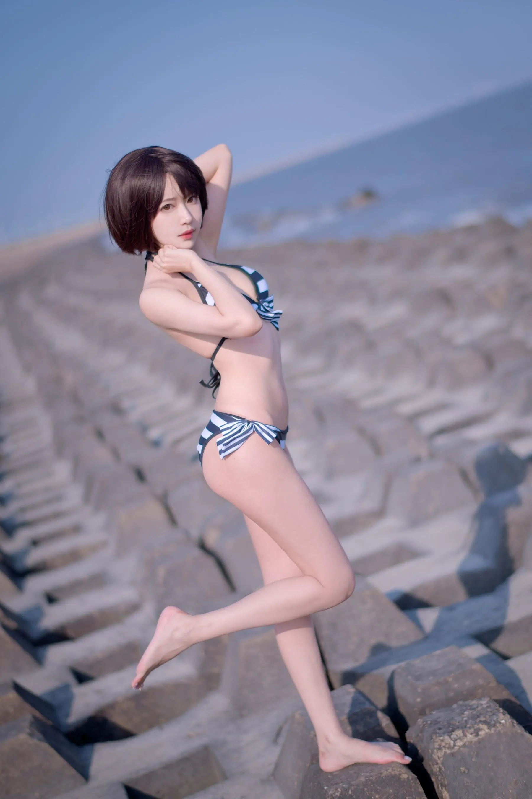 Shika小鹿鹿 – NO.95 加藤惠 泳装 [17P]插图1